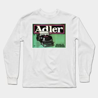 ADLER TYPEWRITER Advertisement 1909 by Lucien Bernhard Vintage German Lithograph Long Sleeve T-Shirt